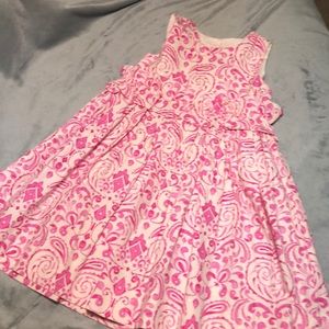 Cream and pink dress